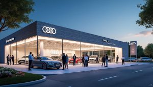 visitez la concession audi à caen et découvrez un large choix de voitures neuves et d'occasion. profitez de conseils personnalisés pour trouver l'audi qui vous correspond et vivez une expérience client premium dès votre première visite.